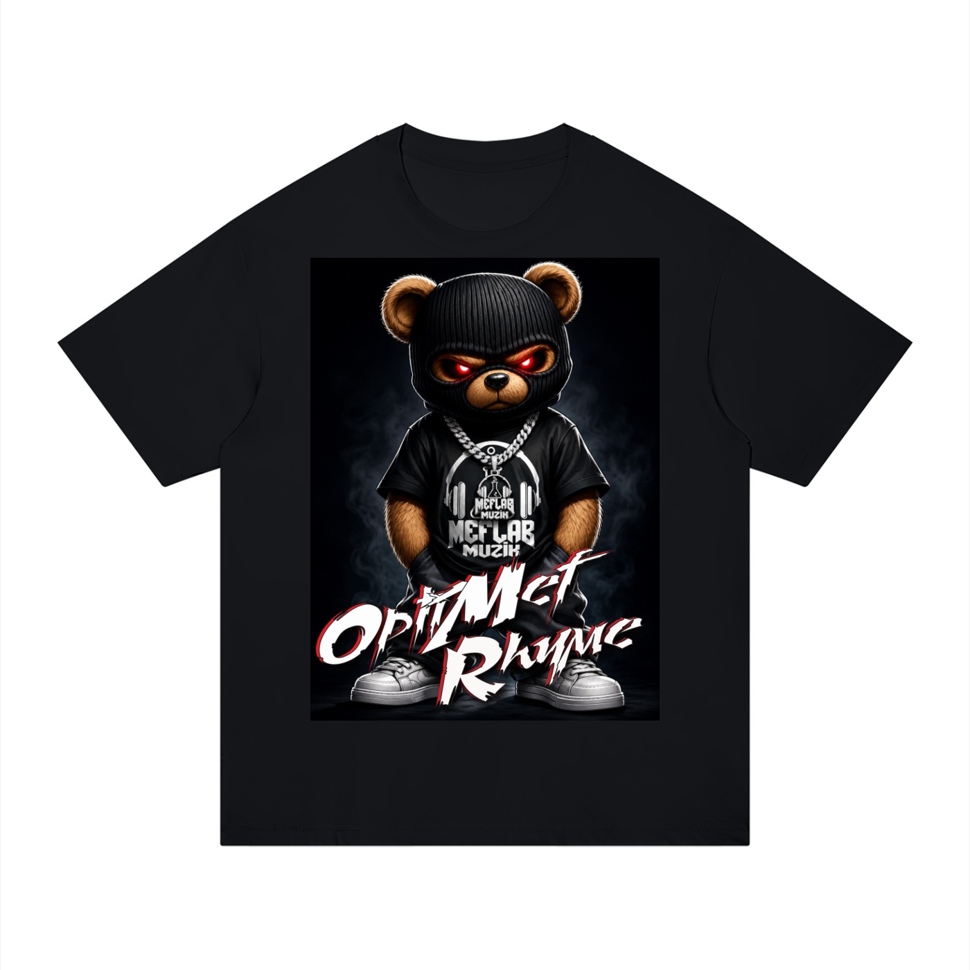 OptiMef Rhyme Bear Cotton T-Shirt